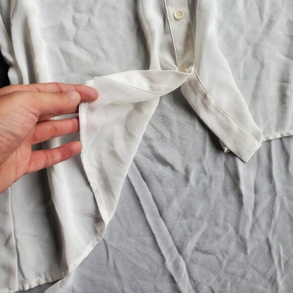 Penelope White Chiffon Blouse - Picture 5 of 8